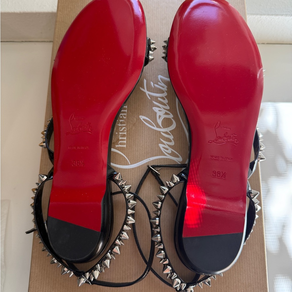 Christian Louboutin Mafaldina spikes flat studded sandal - Picture 4 of 12
